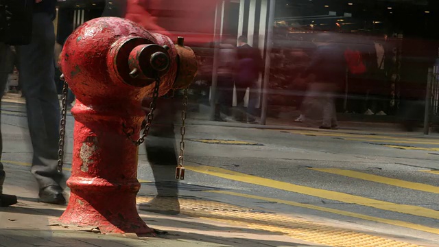 香港街景的时间流逝。视频素材