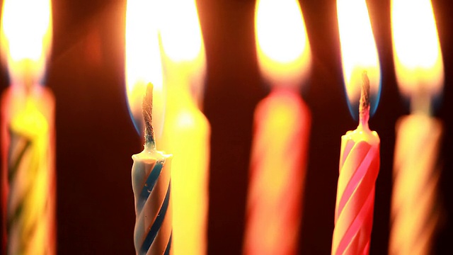 生日蜡烛视频素材