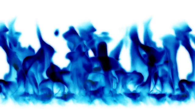 蓝色火焰背景，无缝循环视频素材
