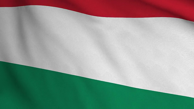 匈牙利国旗视频素材