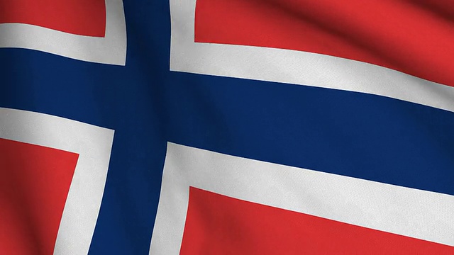 挪威国旗视频素材