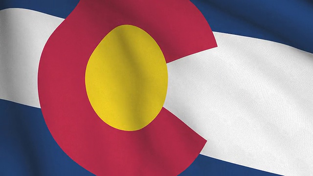 科罗拉多州的国旗视频下载