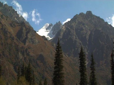 山上的风景。视频下载