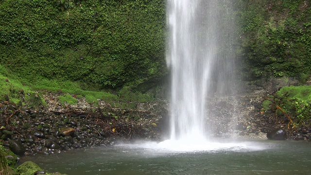 热带雨林中的瀑布视频素材