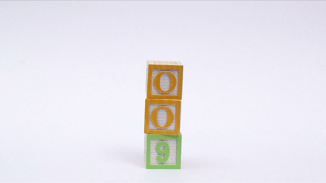 字母块2009 - HD视频素材