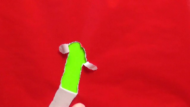 手拆礼品绿色屏幕-高清视频素材