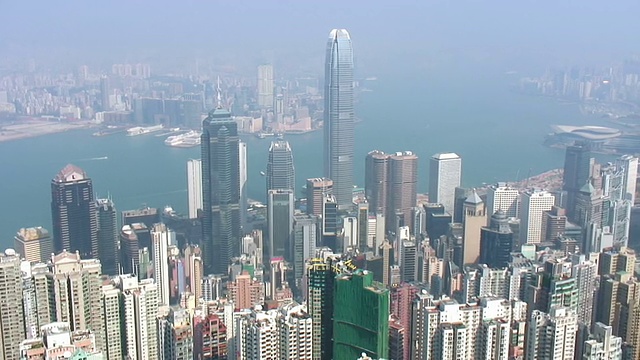 香港城市景观(全景图)视频素材