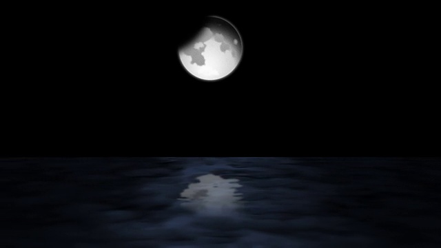 夜晚月亮对天空的特写镜头视频下载