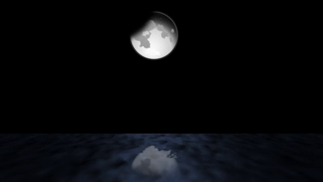 夜空中月亮的特写镜头视频下载
