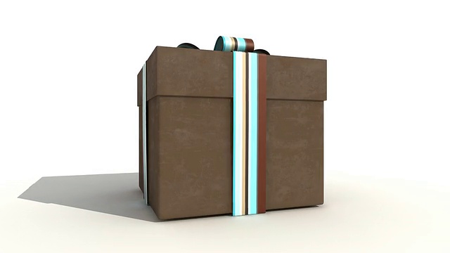 棕色的礼物盒视频下载