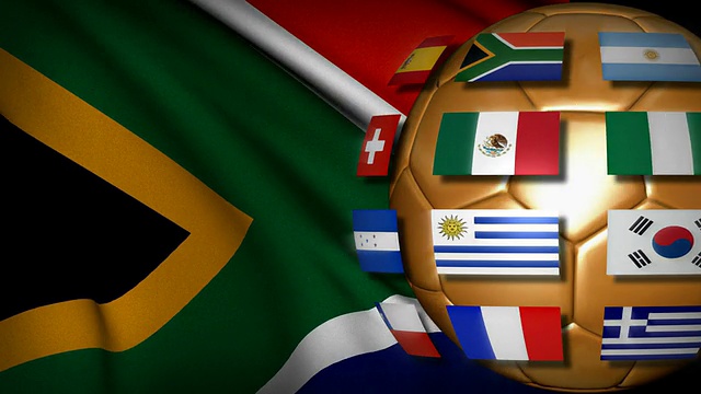 南非足球世界杯的旗帜视频下载