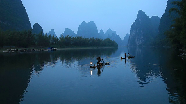 渔民在中国视频素材