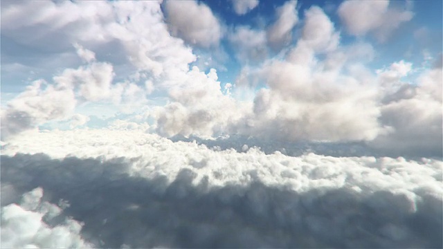 蓝色CloudScape视频素材
