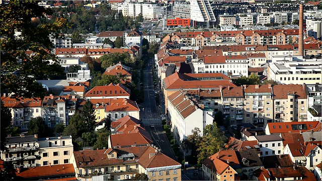 斯洛文尼亚的卢布尔雅那市视频素材