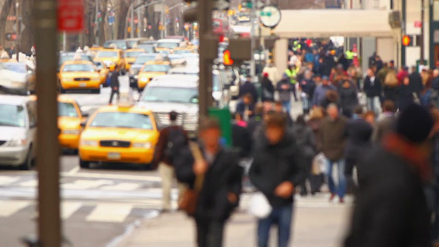 城市步行交通视频素材