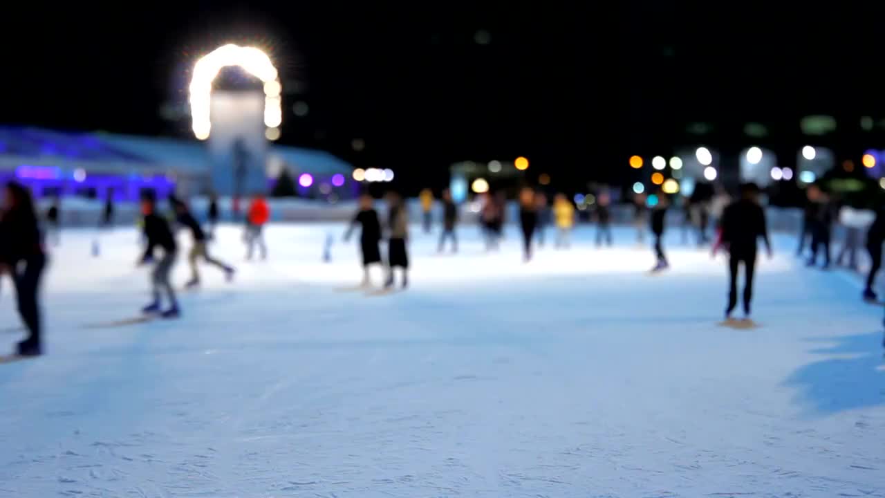 滑冰之夜倾斜移位视频购买