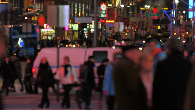 时代广场的人视频素材