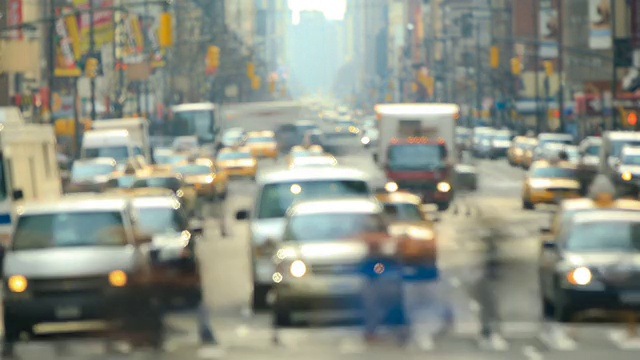 纽约市交通延时视频素材