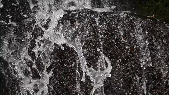瀑布，森林河视频素材
