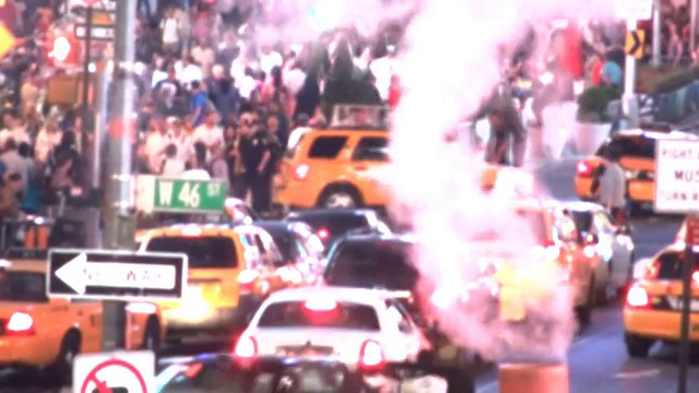 繁忙的一天，纽约时代广场上的时光流逝视频下载
