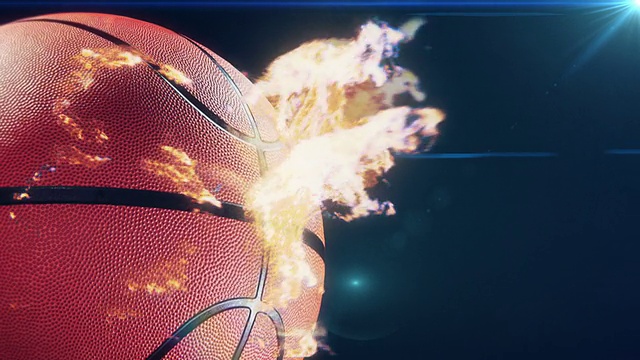 篮球上的火焰视频下载