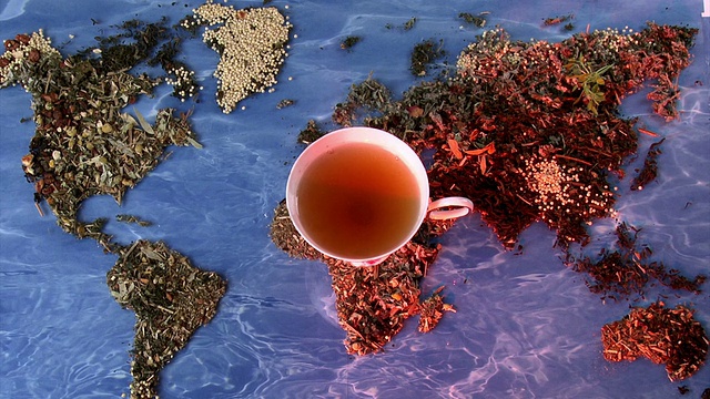 茶的世界，杯子，缩小视频素材