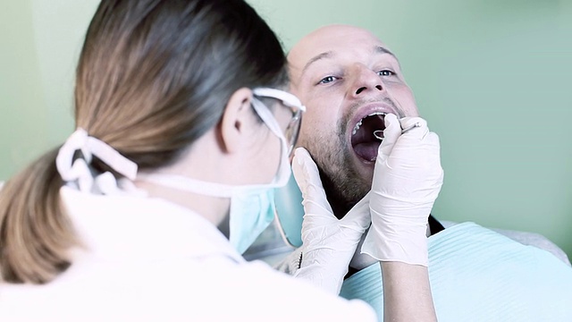 牙科检查视频素材