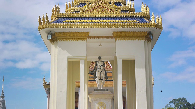 位于亚洲柬埔寨金边的皇家宫殿视频下载