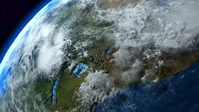 地球非洲变焦。高山气候带,非洲。视频素材