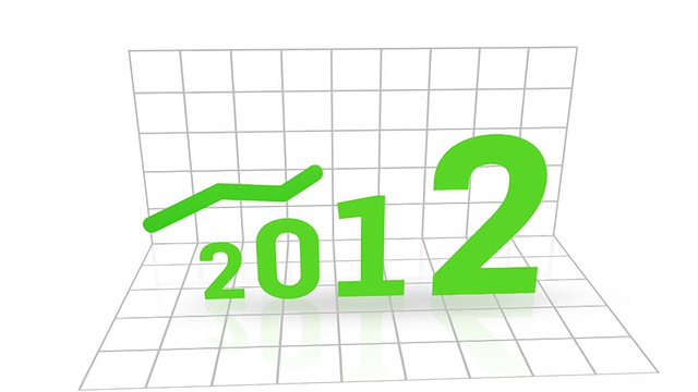 2012年增长图视频素材