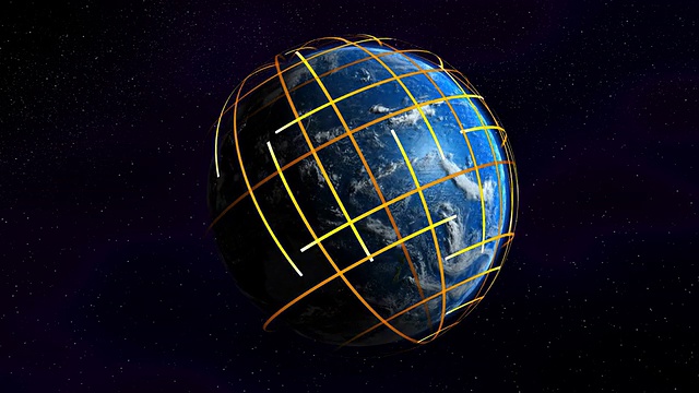 地球和行星的线环。宇宙学家,lineas。视频素材