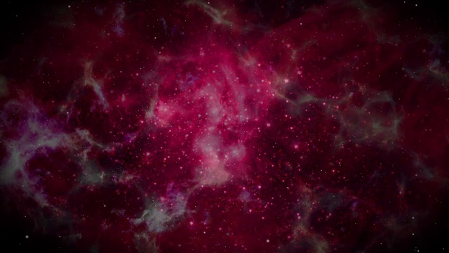 太空旅行进入红色星系视频素材