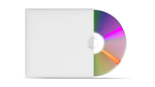 CD盘上的白色背景视频素材