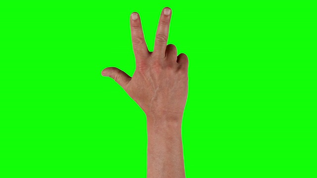 竖起大拇指，数手指1080p视频素材
