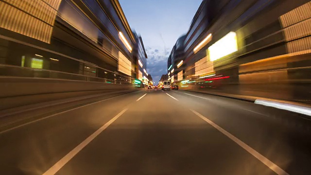 布鲁塞尔城市驾驶时间流逝视频素材