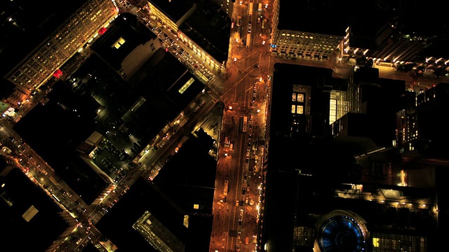 旧金山的空中夜景视频素材