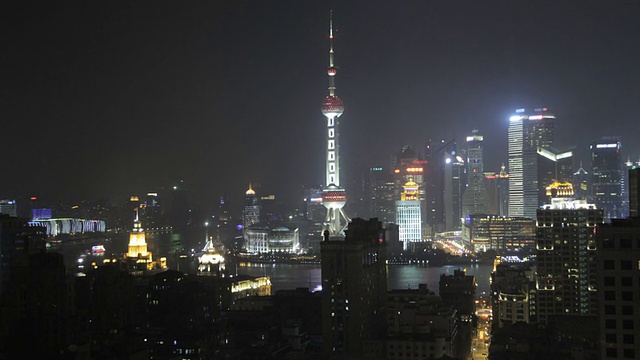 晚上的上海天际线视频下载