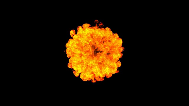亚光发生火球爆炸视频素材