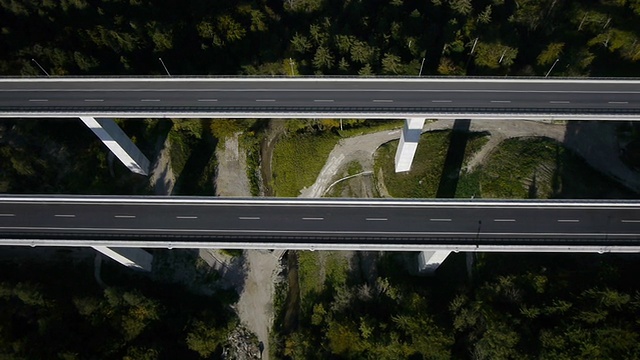 高速公路高架桥空中视频素材