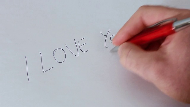 写“我爱你”视频下载