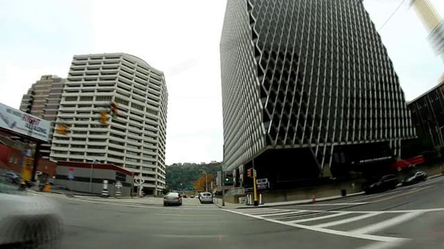匹兹堡市中心的驾驶时间视频素材