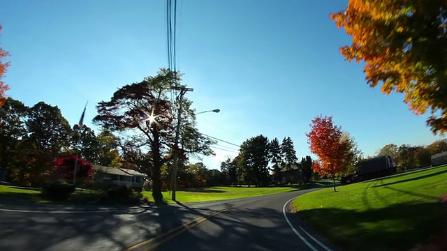 宾夕法尼亚Backroads Driving POV视频素材