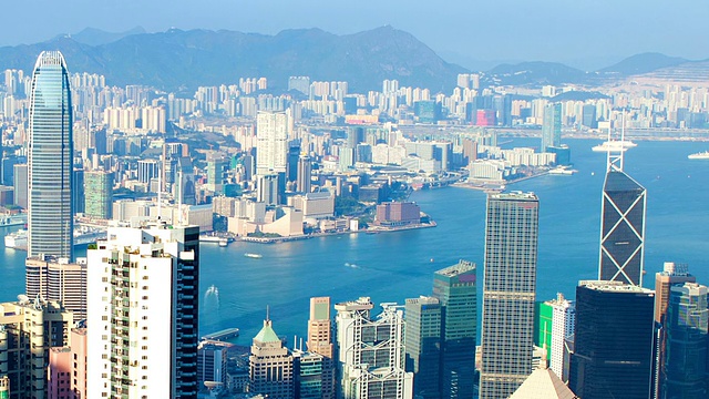 香港的天际线视频素材