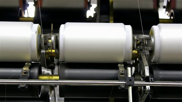 纺丝用罗拉视频素材