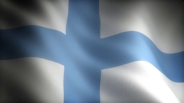 芬兰国旗(无缝)视频下载