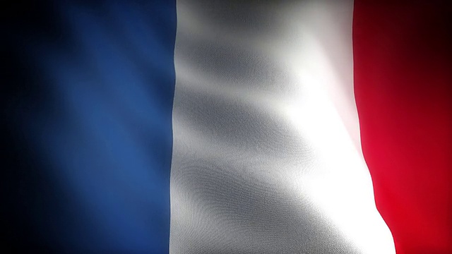 法国国旗(无缝)视频素材
