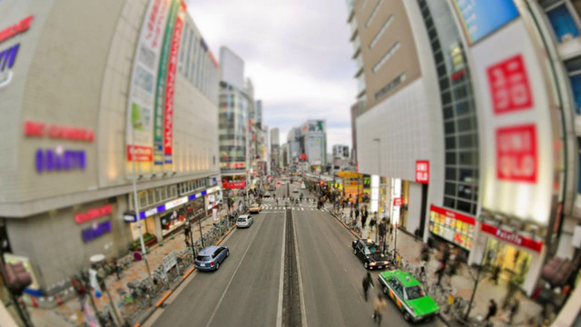 城市交通时间流逝东京视频素材