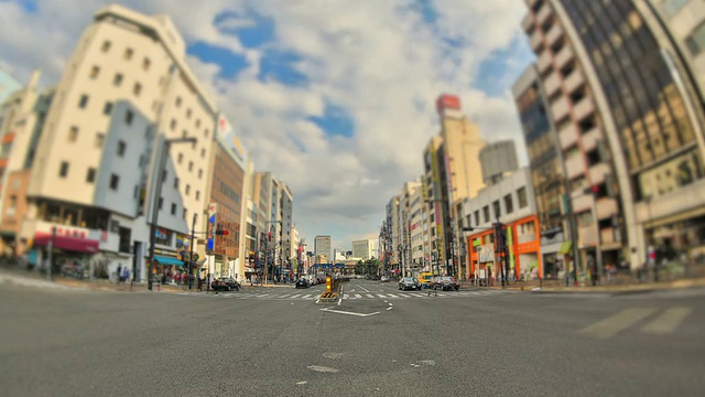 城市交通时间流逝东京HDR视频素材