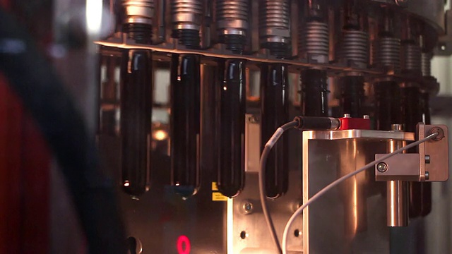 工厂机器零件特写视频素材