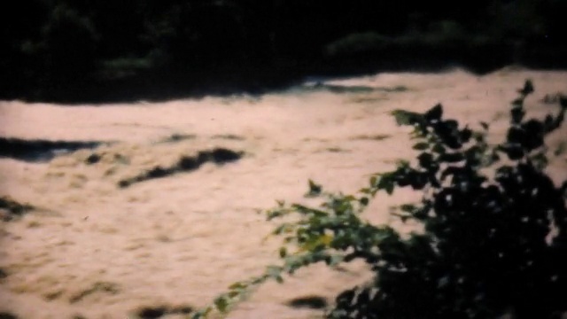达拉斯泛滥的河流-1948年份8毫米视频素材